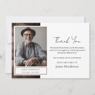 Merci funéraire Photo