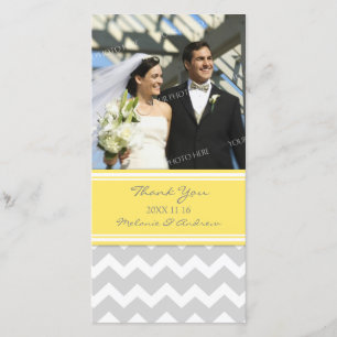 Merci gris citron Cartes photos Mariages