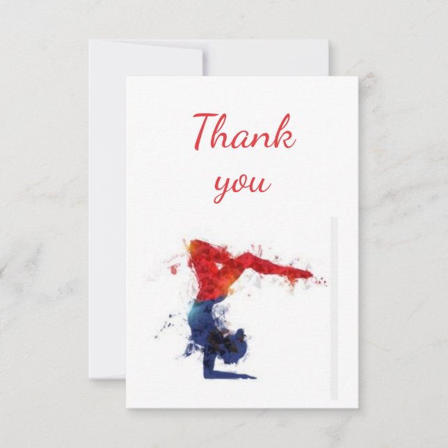 Merci Gymnastique Aidez les voyages bénévoles, etc (Devant)