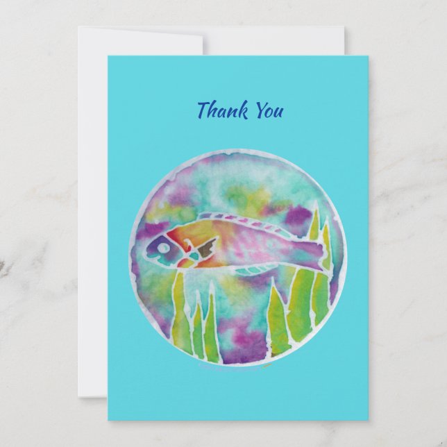 Merci hawaïen d'art de batik de poissons de (Devant)