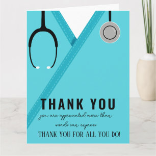 Merci infirmière et carte de médecin