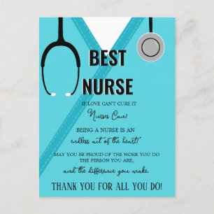 Merci infirmière et carte de médecin