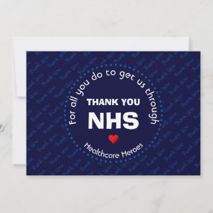 Merci Infirmières NHS Health Care Heroes CUSTOM Na