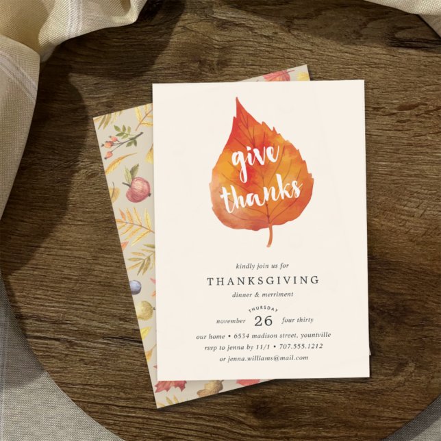 Merci. | Invitation au dîner de Thanksgiving (Créateur téléchargé)