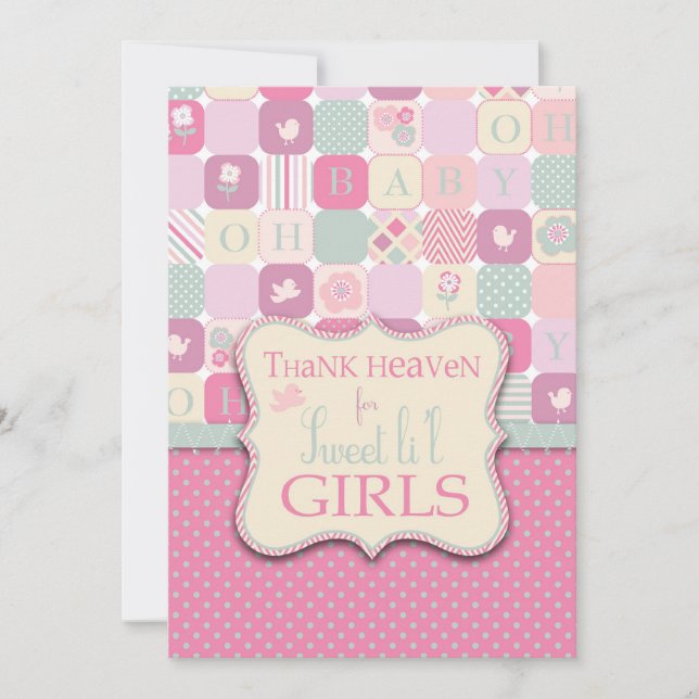 Merci Invitation de la Fille du Ciel (Devant)
