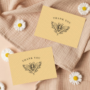 Merci jaune d'abeille vintage