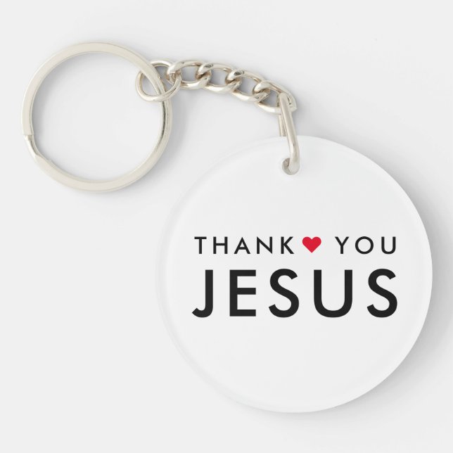 Merci Jésus | Coeur de foi chrétienne moderne (Devant)