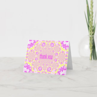 Merci kaléidoscope (jaune et rose/violet)