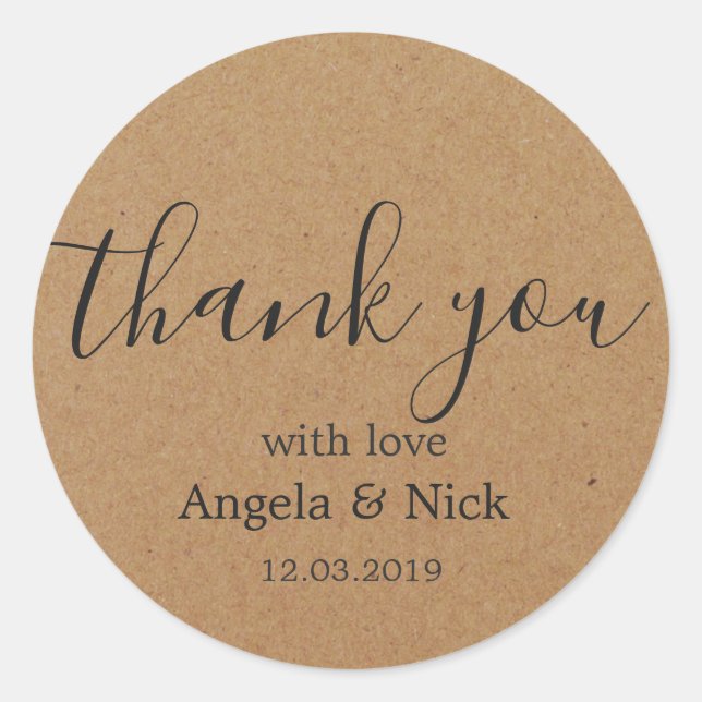 Merci Kraft Avec Sticker Amour (Devant)