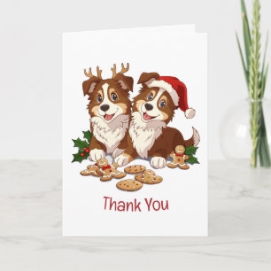 Merci les Shetland Sheepdogs de Noël