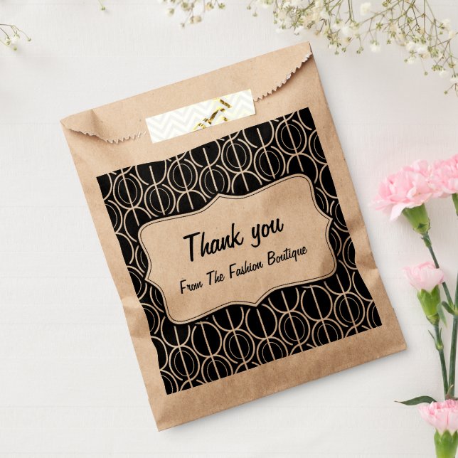 Merci lié motif personnalisé sacs d'affaires (Scellé)
