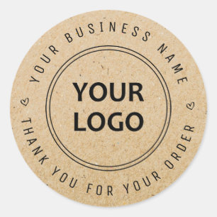 merci logo personnalisé entreprise Sticker