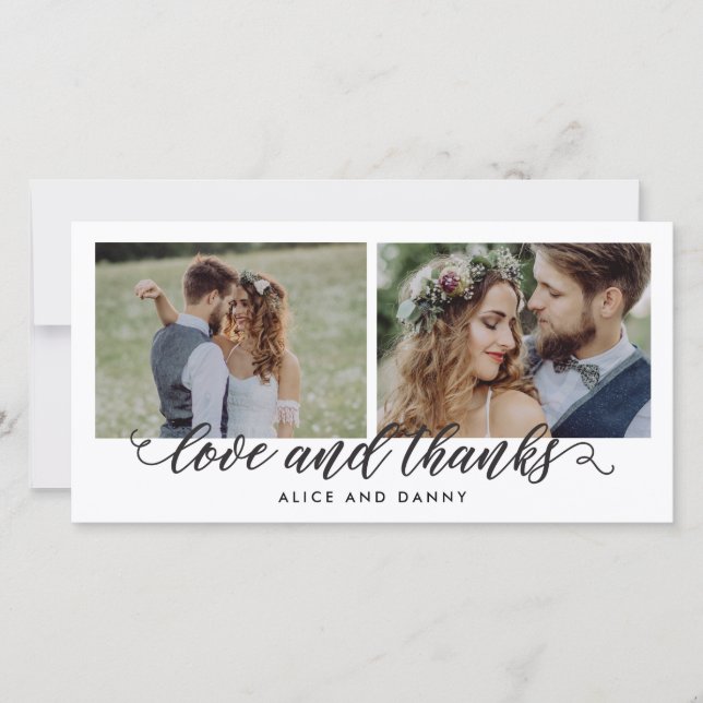 Merci Love Mariage Merci Cartes (Devant)