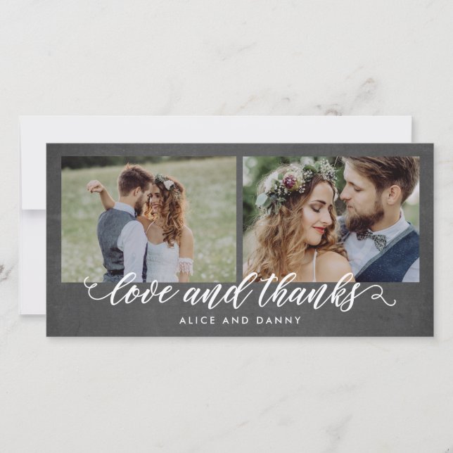 Merci Love Mariage Merci Cartes (Devant)