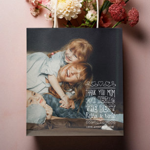 Merci Maman   Sac cadeau photo Fête des Mères