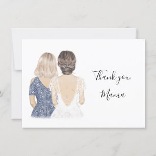 Merci maman sur ma carte de jour de mariage