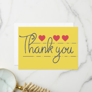 Merci manuscrit avec coeur