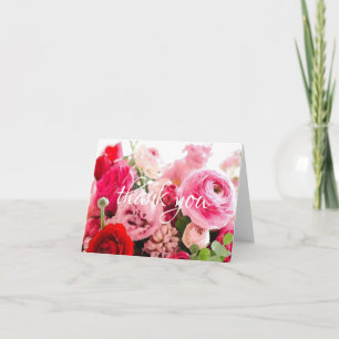 Merci manuscrit Script Aquarelle Rose chic