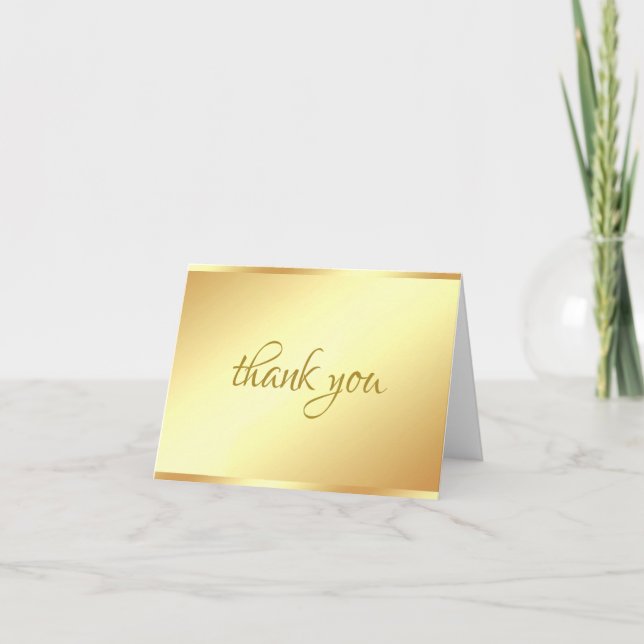 Merci manuscrit Script Elegant Modèle or (Devant)