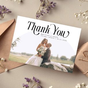 Merci Mariage à arche blanche