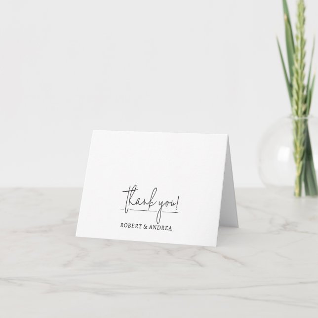 Merci Mariage blanc moderne (Devant)