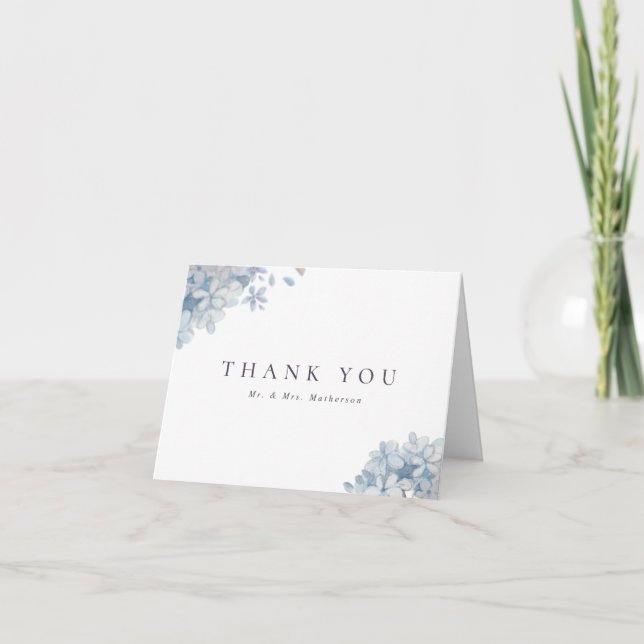 Merci Mariage Blue Hydrangeas (Devant)