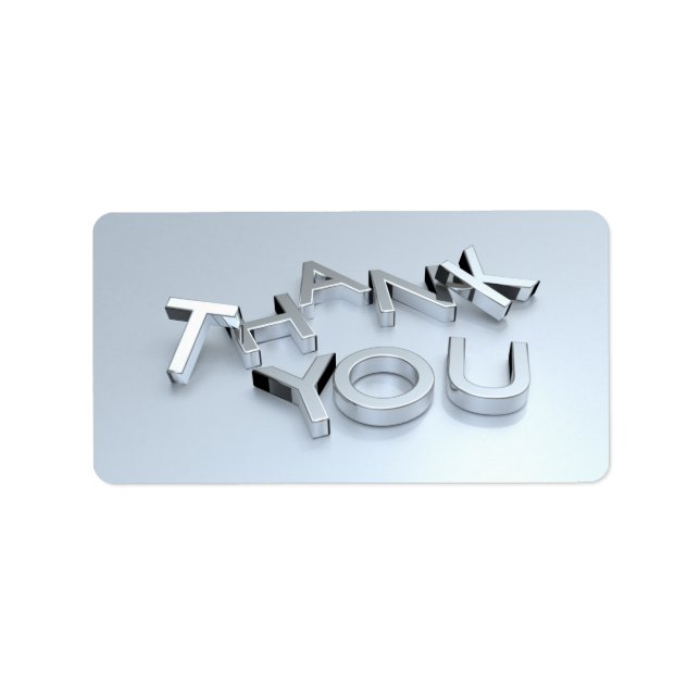 Merci Mariage d'argent Anniversaire Étiquette (Devant)