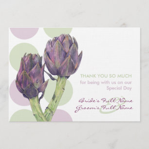 Merci Mariage d'Artichokes violets