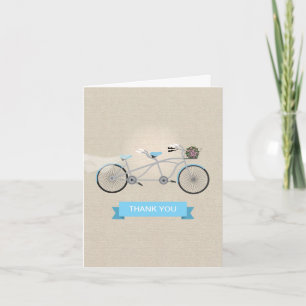 Merci Mariage de bicyclette Tandem
