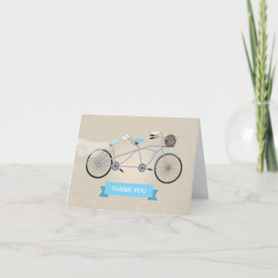 Merci Mariage de bicyclette Tandem