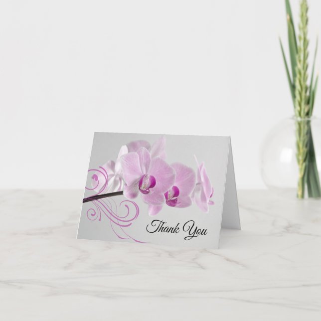 Merci Mariage de l'élégance des orchidées roses (Devant)