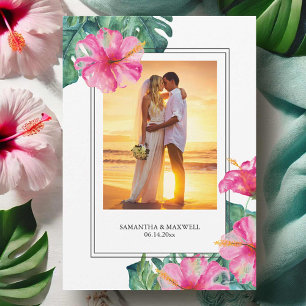 Merci Mariage de mariée et de mariée tropicale