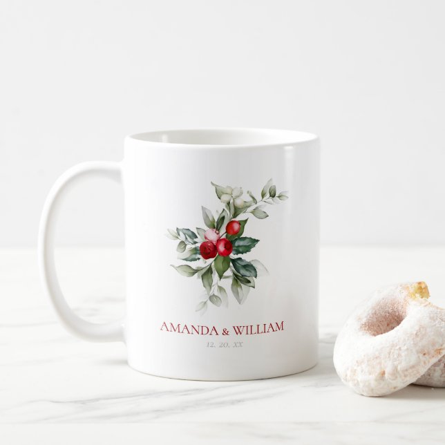Merci Mariage de Noël Mug (Avec donut)