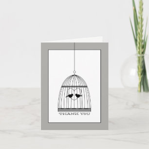 Merci Mariage de  vintage Heart Birdcage