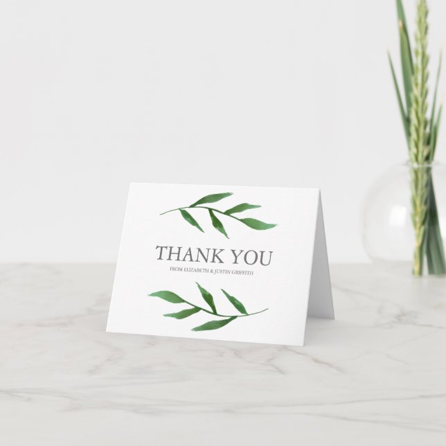 Merci Mariage  Feuille luxuriant (Devant)