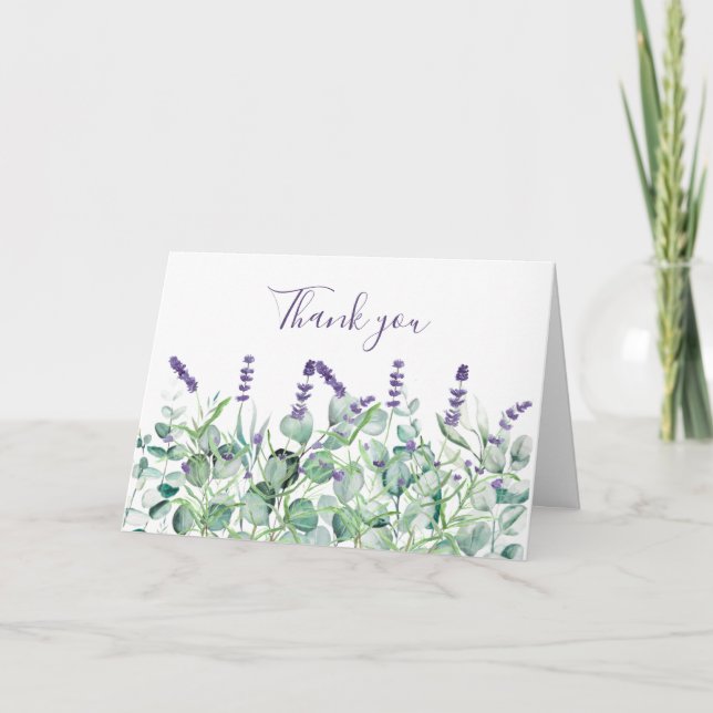Merci Mariage floral Lavender Eucalyptus (Devant)