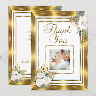 Merci Mariage Golden White Rose Champagne
