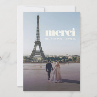 Merci Mariage moderne | Carte Merci