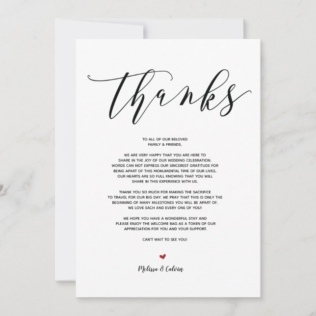 Merci Mariage moderne et carte itinérante v9 (Devant)