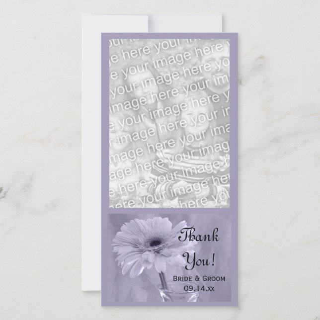 Merci Mariage pâle pourpre teint marron (Devant)