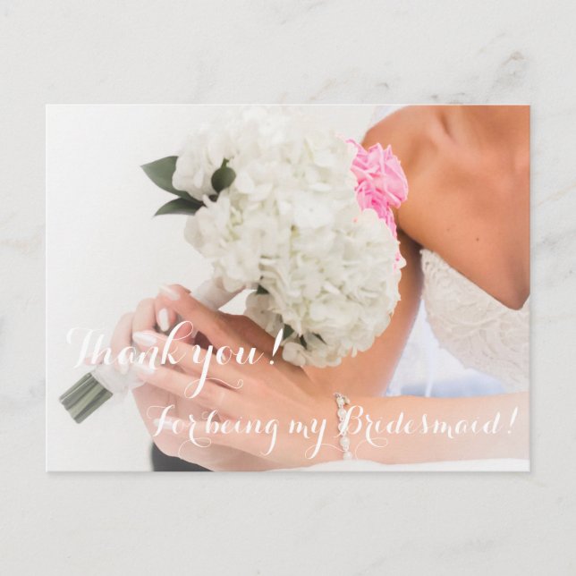 Merci mariage Pour Ma Carte D'Épouse (Devant)