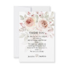 Merci Mariage romantique Pastel Rose d'aquarelle