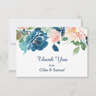 Merci Mariage Rose Indigo Blue Peach