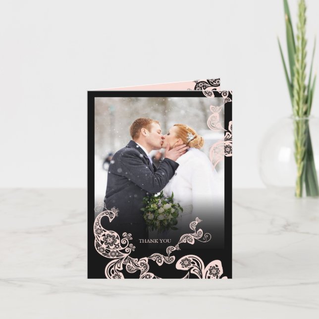 Merci Mariage rose rose vintage (Devant)