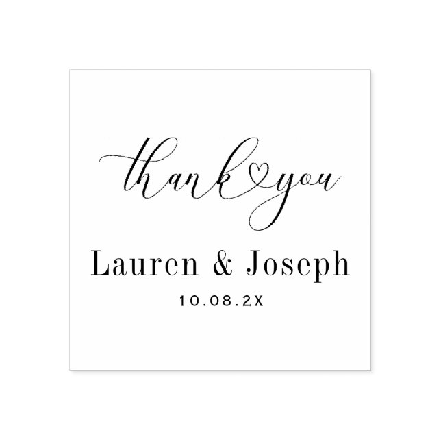 merci mariage tampon (Impression)