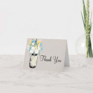 Merci Mason Jar et Fleur sauvage