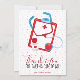 Merci Médicale Red Script Infirmière docteur