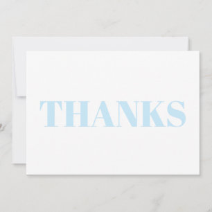 Merci, Merci, bleu clair blanc carte moderne