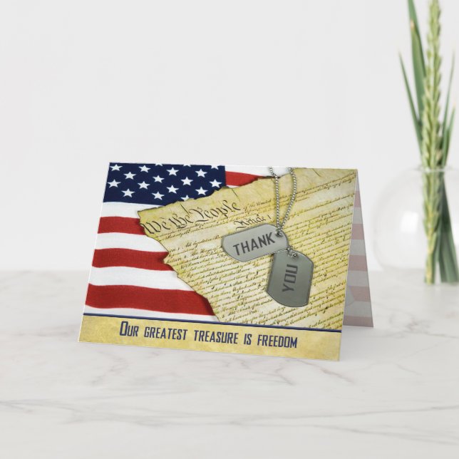 Merci militaire avec étiquette de chien (Devant)