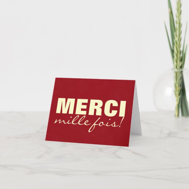 MERCI mille fois ! (Devant)